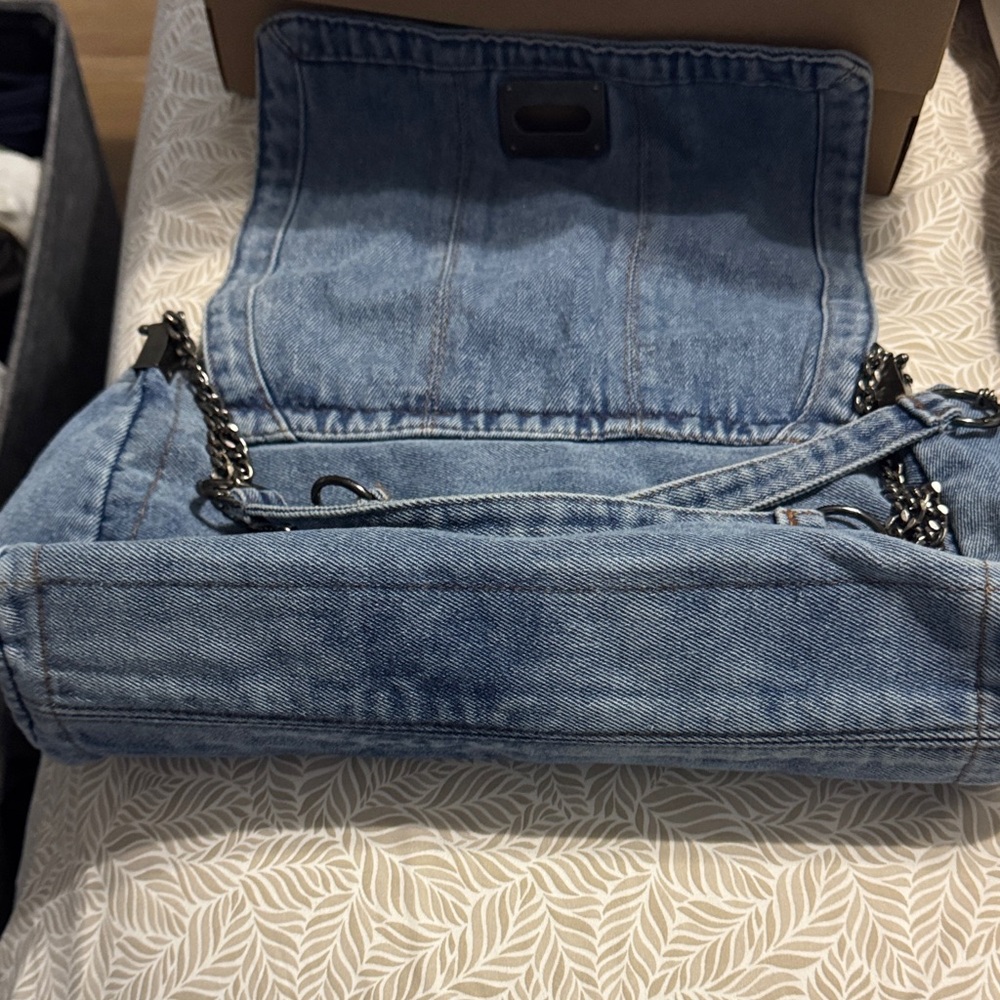 Denim Shoulder Bag - Picture 5 of 6